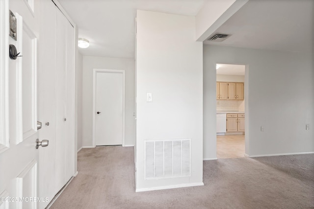 37 Central Blvd, Brick, NJ 08724 - hallway with baseboards, visible vents, and light colored carpet