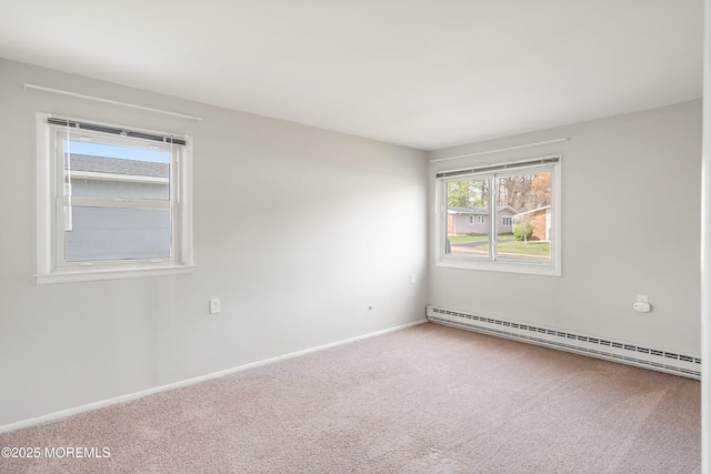 37 Central Blvd, Brick, NJ 08724 - carpeted empty room featuring a baseboard heating unit and baseboards