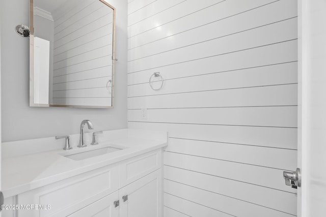 bathroom with vanity