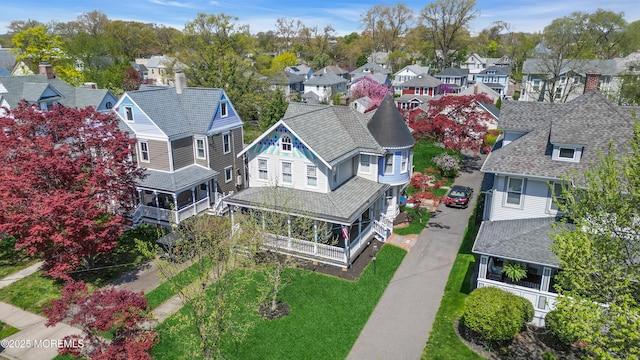 44 Irving Pl, Red Bank, NJ 07701 - aerial view with a residential view
