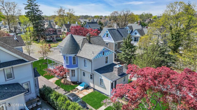 44 Irving Pl, Red Bank, NJ 07701 - aerial view with a residential view