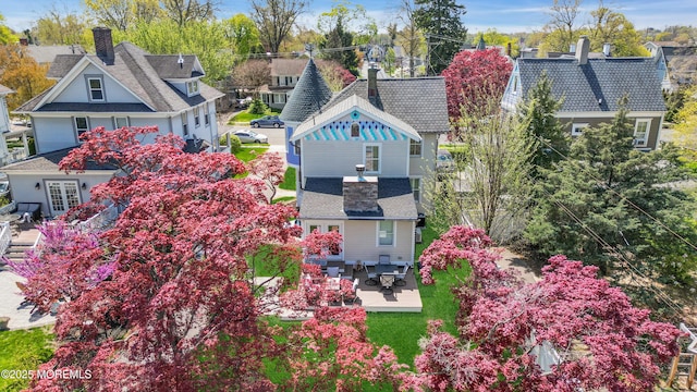 44 Irving Pl, Red Bank, NJ 07701 - birds eye view of property with a residential view