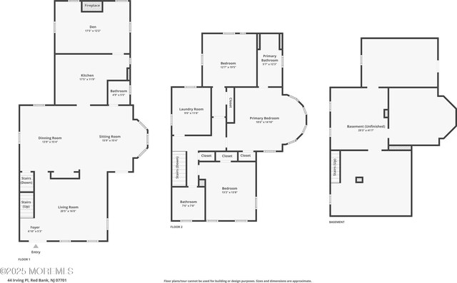 44 Irving Pl, Red Bank, NJ 07701 - floor plan