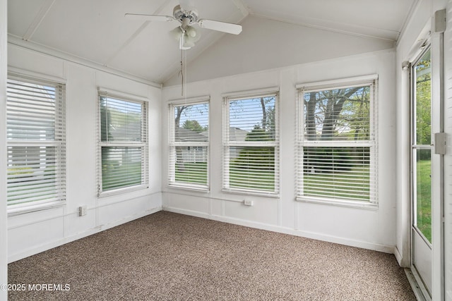 26 Dogwood Dr, Barnegat, NJ 08005 - unfurnished sunroom with carpet, vaulted ceiling, healthy amount of natural light, and a decorative wall