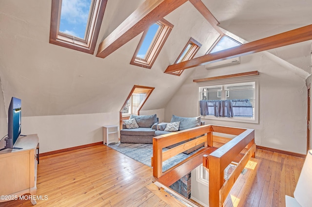 316 Rte 37, Seaside Heights, NJ 08751 - additional living space with lofted ceiling with skylight and baseboards