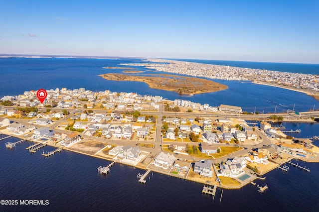 316 Rte 37, Seaside Heights, NJ 08751 - birds eye view of property with a water view and a residential view