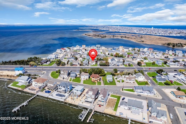 316 Rte 37, Seaside Heights, NJ 08751 - drone / aerial view featuring a water view