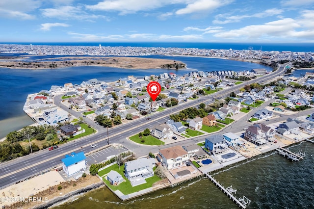 316 Rte 37, Seaside Heights, NJ 08751 - birds eye view of property featuring a water view and a residential view