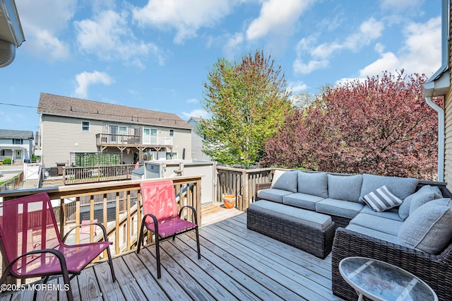 316 Rte 37, Seaside Heights, NJ 08751 - wooden terrace with an outdoor living space