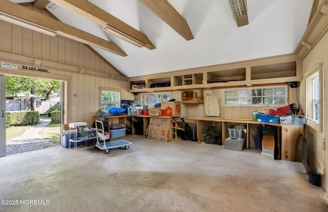109 Capstan Ave, Beachwood, NJ 08722 - garage featuring wood walls