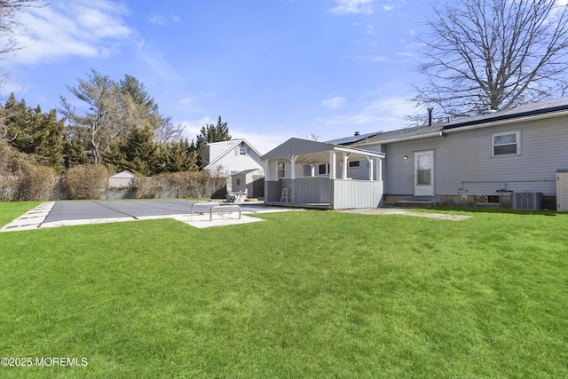 view of yard with a gazebo and a patio area