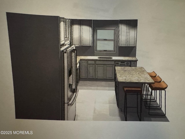 836 Radio Rd, Little Egg Harbor, NJ 08087 - kitchen featuring light countertops and a breakfast bar area