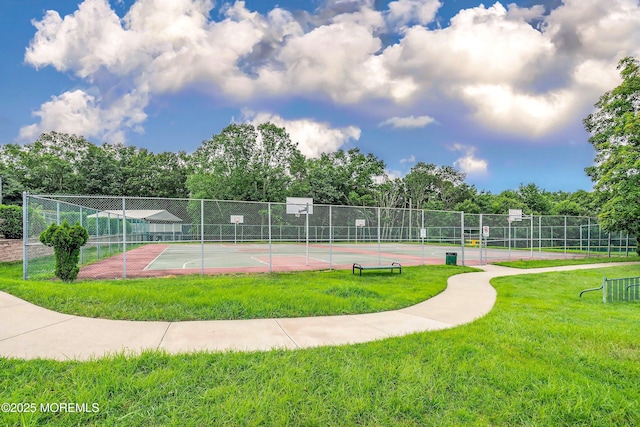 204 Begonia Ct, Jackson, NJ 08527 - view of sport court featuring fence, a lawn, and community basketball court