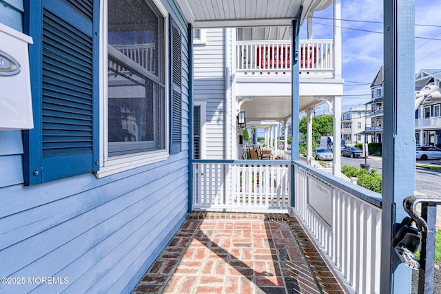 view of patio with covered porch