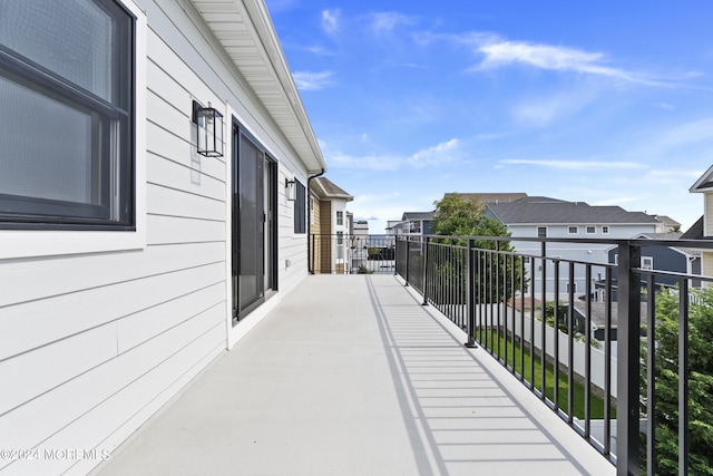 balcony with a residential view