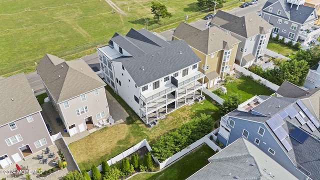 bird's eye view featuring a residential view