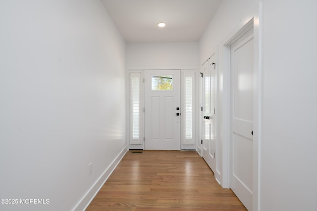 128 Church St, Keyport, NJ 07735 - entryway featuring wood finished floors and recessed lighting