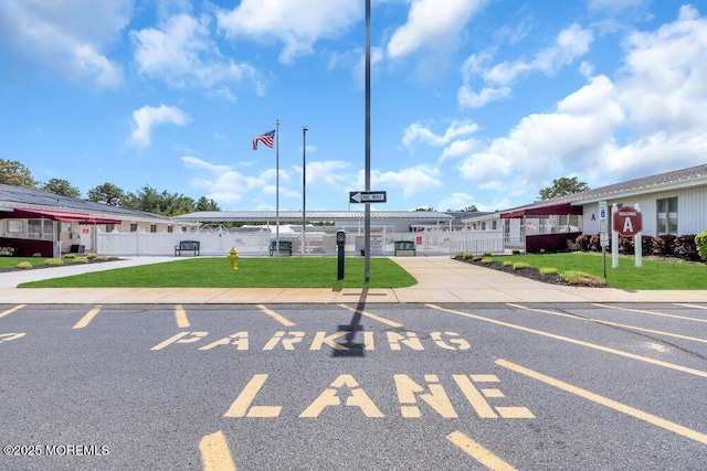 exterior space with fence