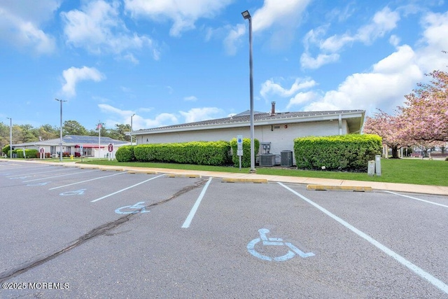 view of uncovered parking lot