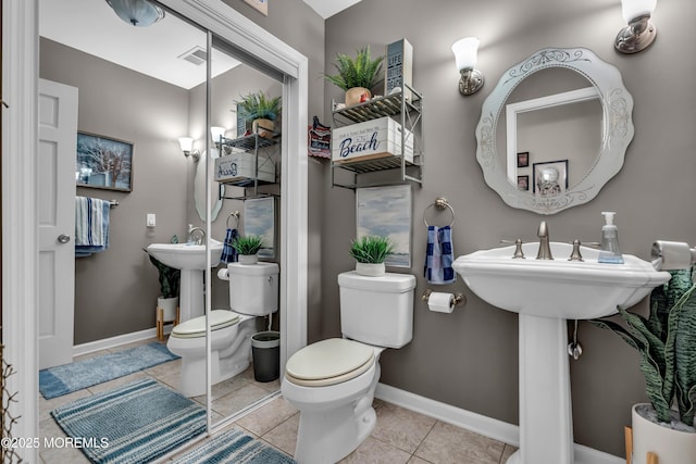 1915 Red Cedar St, Toms River, NJ 08753 - bathroom with toilet, visible vents, tile patterned floors, and baseboards