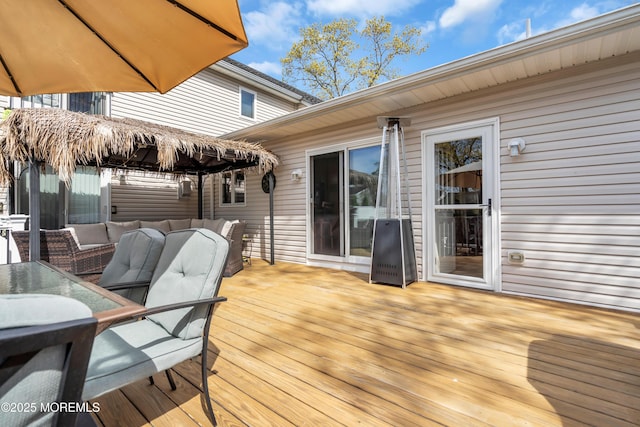 1915 Red Cedar St, Toms River, NJ 08753 - wooden terrace featuring outdoor dining space