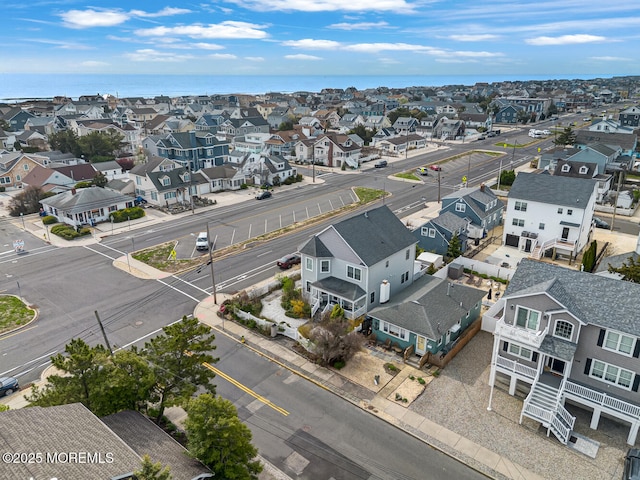 aerial view featuring a residential view