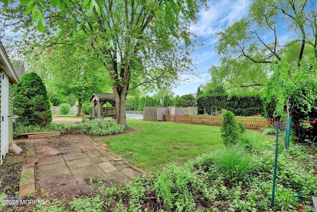 159 Koster Dr, Freehold, NJ 07728 - view of yard with a gazebo and a patio
