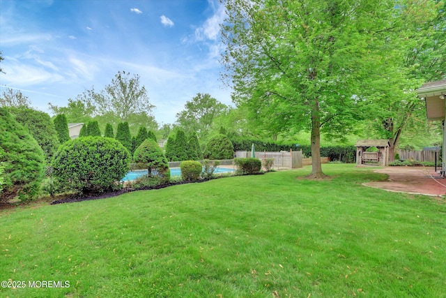 159 Koster Dr, Freehold, NJ 07728 - view of yard featuring a gazebo and a patio