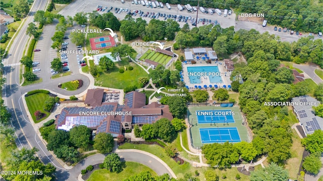 birds eye view of property