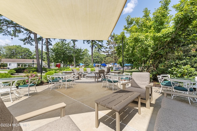 view of patio / terrace featuring outdoor dining area