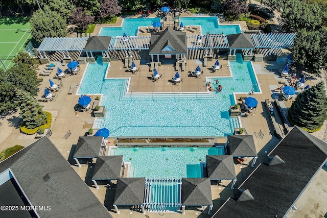birds eye view of property