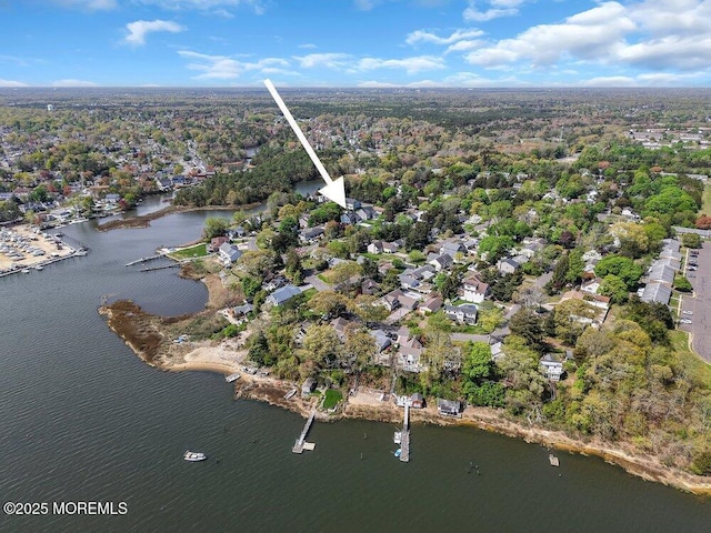 136 Lilac Dr, Brick, NJ 08724 - birds eye view of property featuring a residential view and a water view