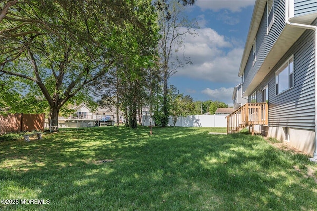 136 Lilac Dr, Brick, NJ 08724 - view of yard with cooling unit and a fenced backyard