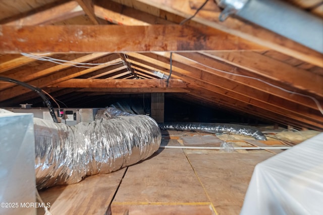 view of attic