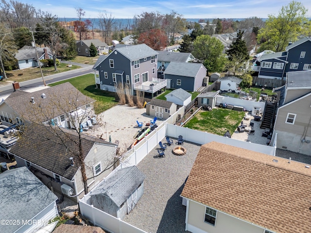 bird's eye view featuring a residential view