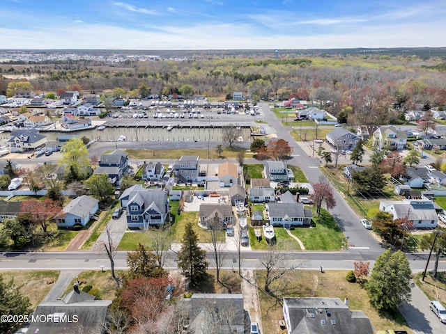 bird's eye view featuring a residential view