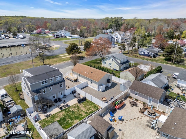 birds eye view of property featuring a residential view
