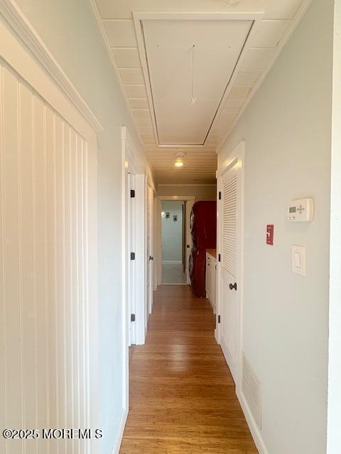 14 Jonathan Dr, Manahawkin, NJ 08050 - corridor with attic access and light wood-style flooring