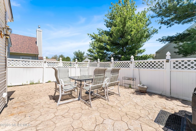 87 Halsted Dr, Manchester, NJ 08759 - view of patio / terrace with outdoor dining space and a fenced backyard
