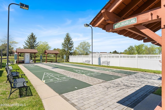 87 Halsted Dr, Manchester, NJ 08759 - surrounding community with shuffleboard and fence
