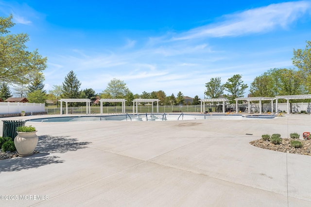 87 Halsted Dr, Manchester, NJ 08759 - pool with fence and a pergola