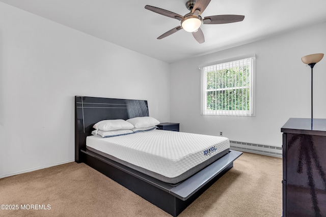 11A Hawaii Way, Whiting, NJ 08759 - carpeted bedroom with a ceiling fan and baseboard heating