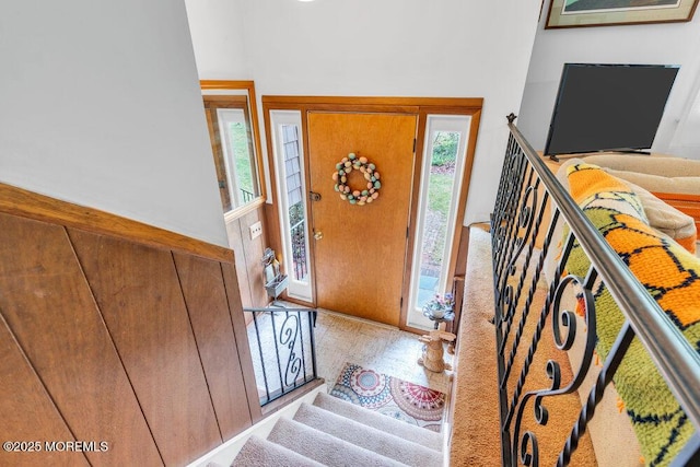 entrance foyer with stairway