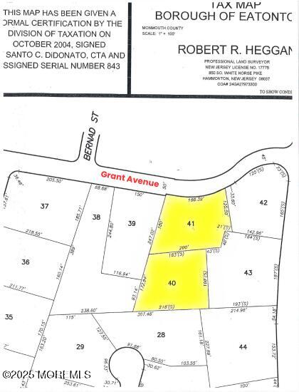 map of parcels