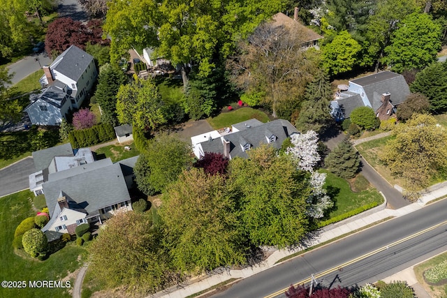 aerial view featuring a residential view