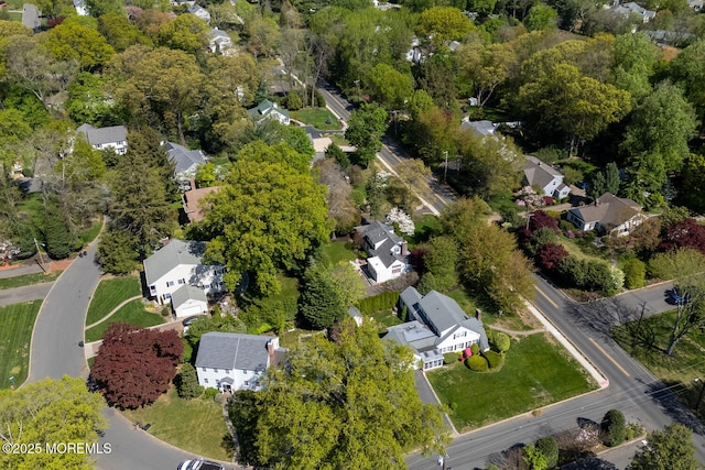 bird's eye view featuring a residential view
