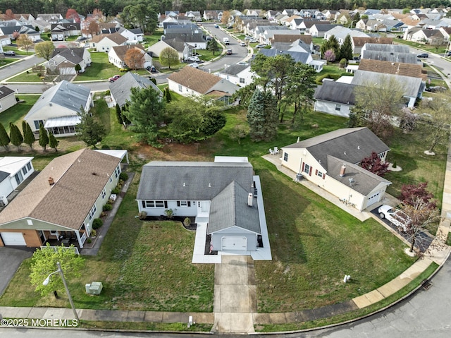 drone / aerial view featuring a residential view