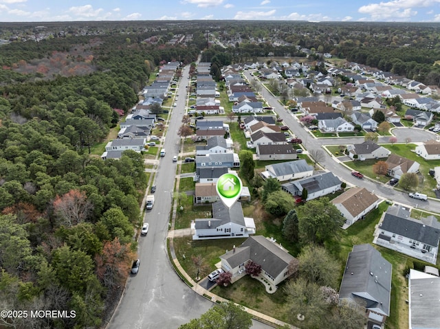 bird's eye view featuring a residential view