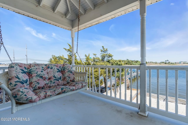 405 Sunset Dr S, Berkeley, NJ 08721 - balcony featuring a water view