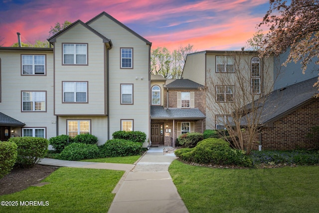 3281 Cypress Ct, Monmouth Junction, NJ 08852 - view of front of home featuring a front lawn and brick siding
